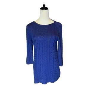 Extra long navy sweater large Fenn Wright Manson